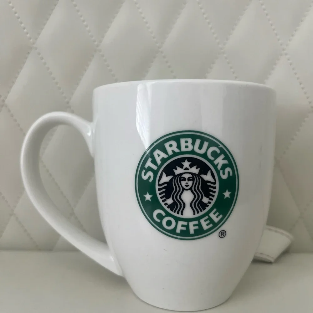 Starbucks Classic Vintage Logo Ceramic Coffee Mug Mermaid Siren 1990s - Picture 2 of 6
